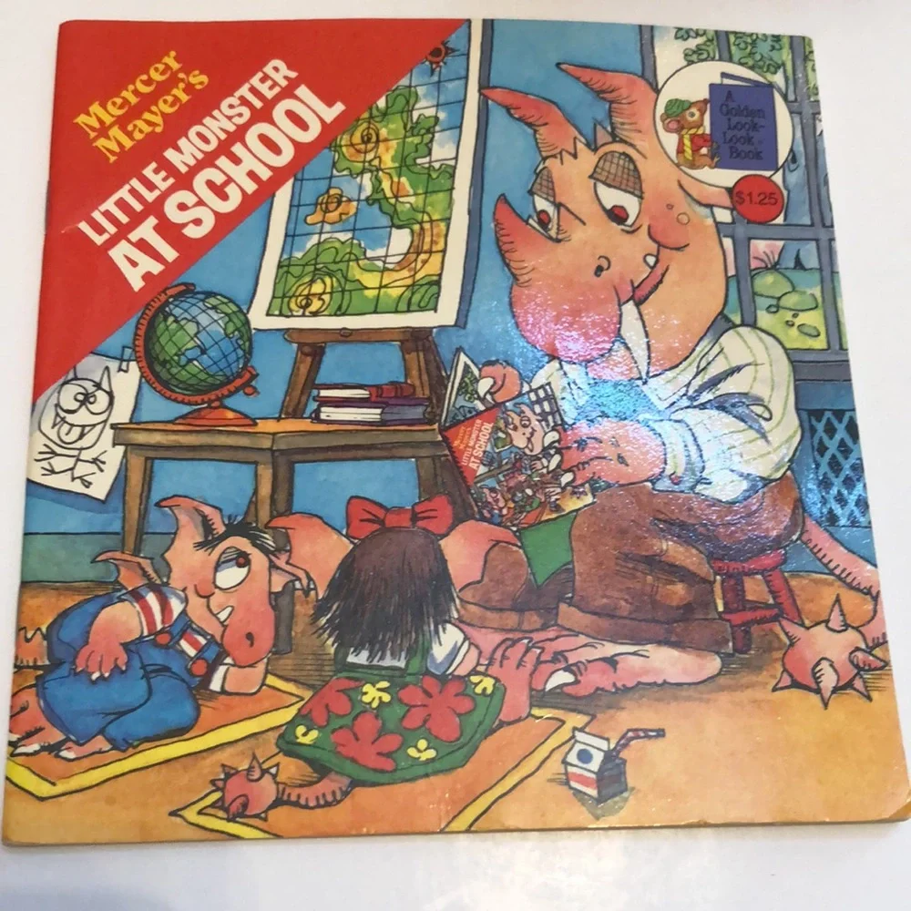 LITTLE MONSTER AT SCHOOL BOOK Little Monster Bedtime Book 1980s monster Books